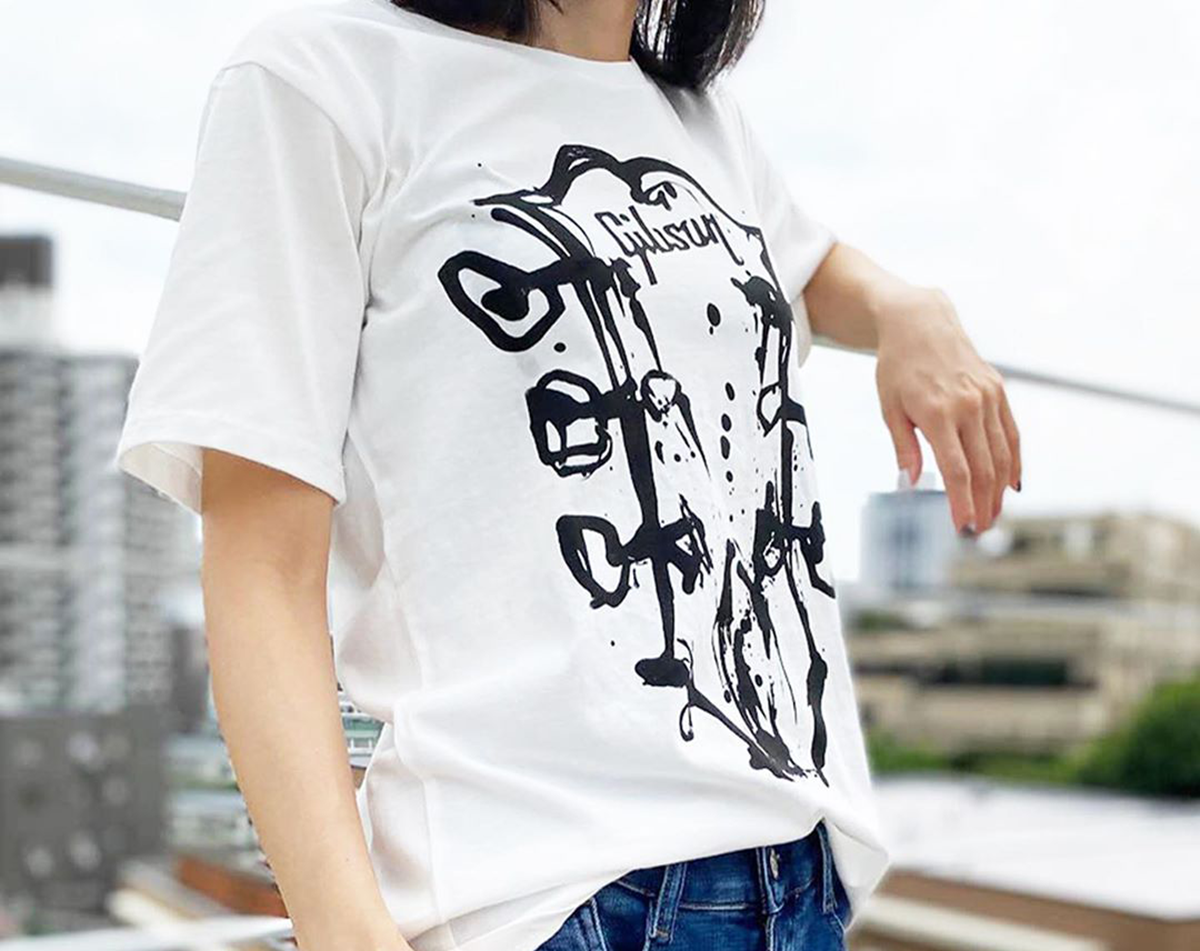 B'z Party x Gibson Tシャツ/GibsonHead Black | chidori.co