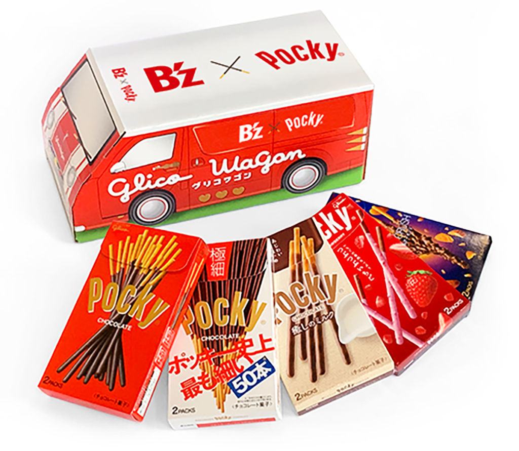 「B’z × PockyⓇ」グリコワゴンBOX（ポッキー詰合せ）のイメージ画像