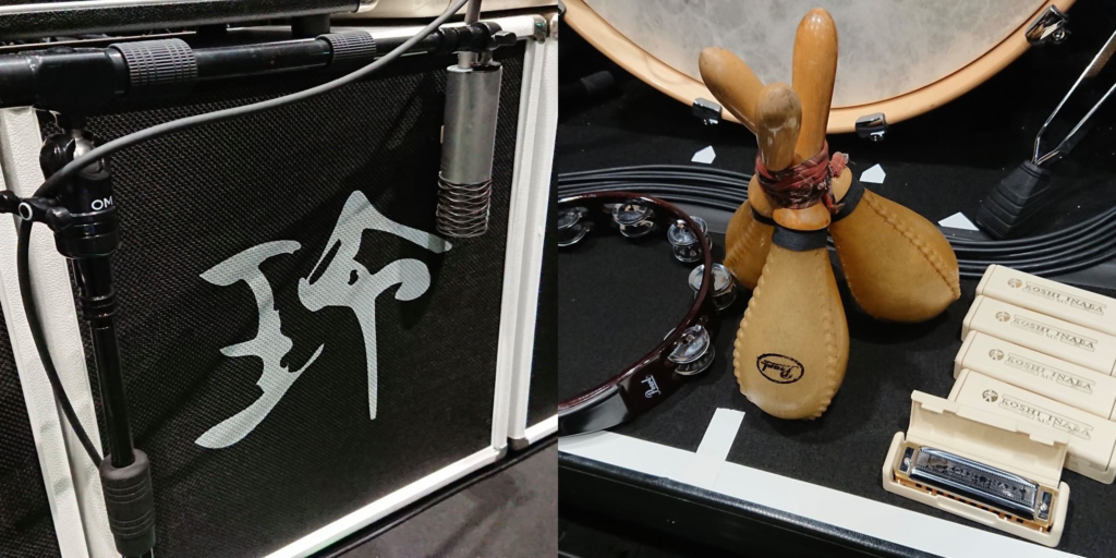 B'z公式Instagramに投稿された『B'z SHOWCASE 2020 -5 ERAS 8820- Day1~5』の各楽器写真