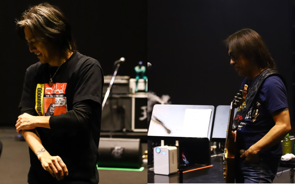 B'z公式SNSで公開された『B’z SHOWCASE 2020 -5 ERAS 8820- Day1~5』の第5弾リハーサル写真