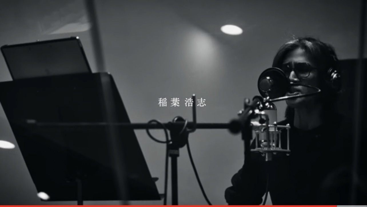 TK from 凛として時雨「As long as I love（with 稲葉浩志）」のミュージックビデオに登場した稲葉浩志のレコーディング時のショット