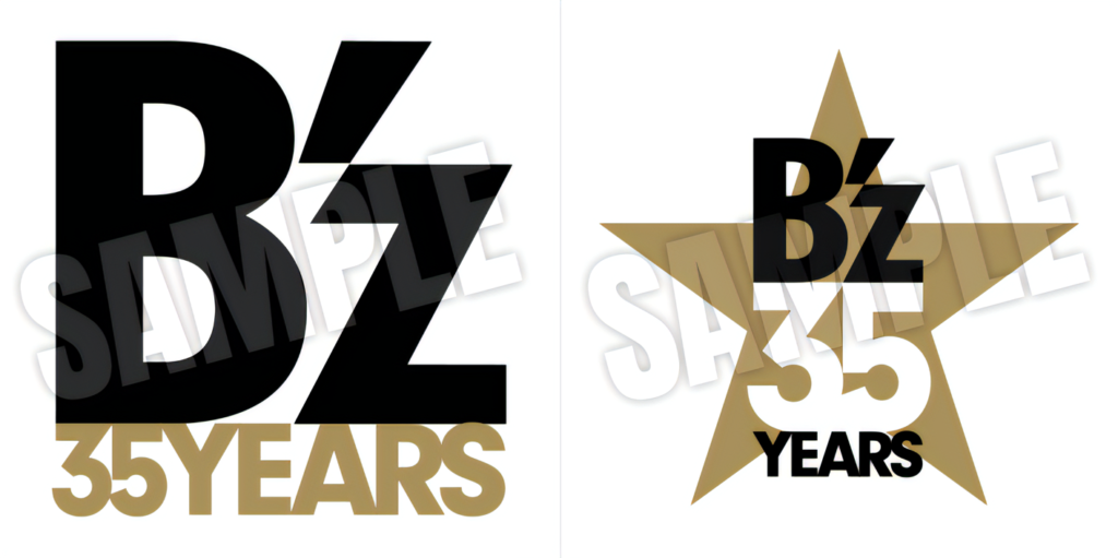 『B’z 35th YEARS ロゴステッカー』のイメージ画像