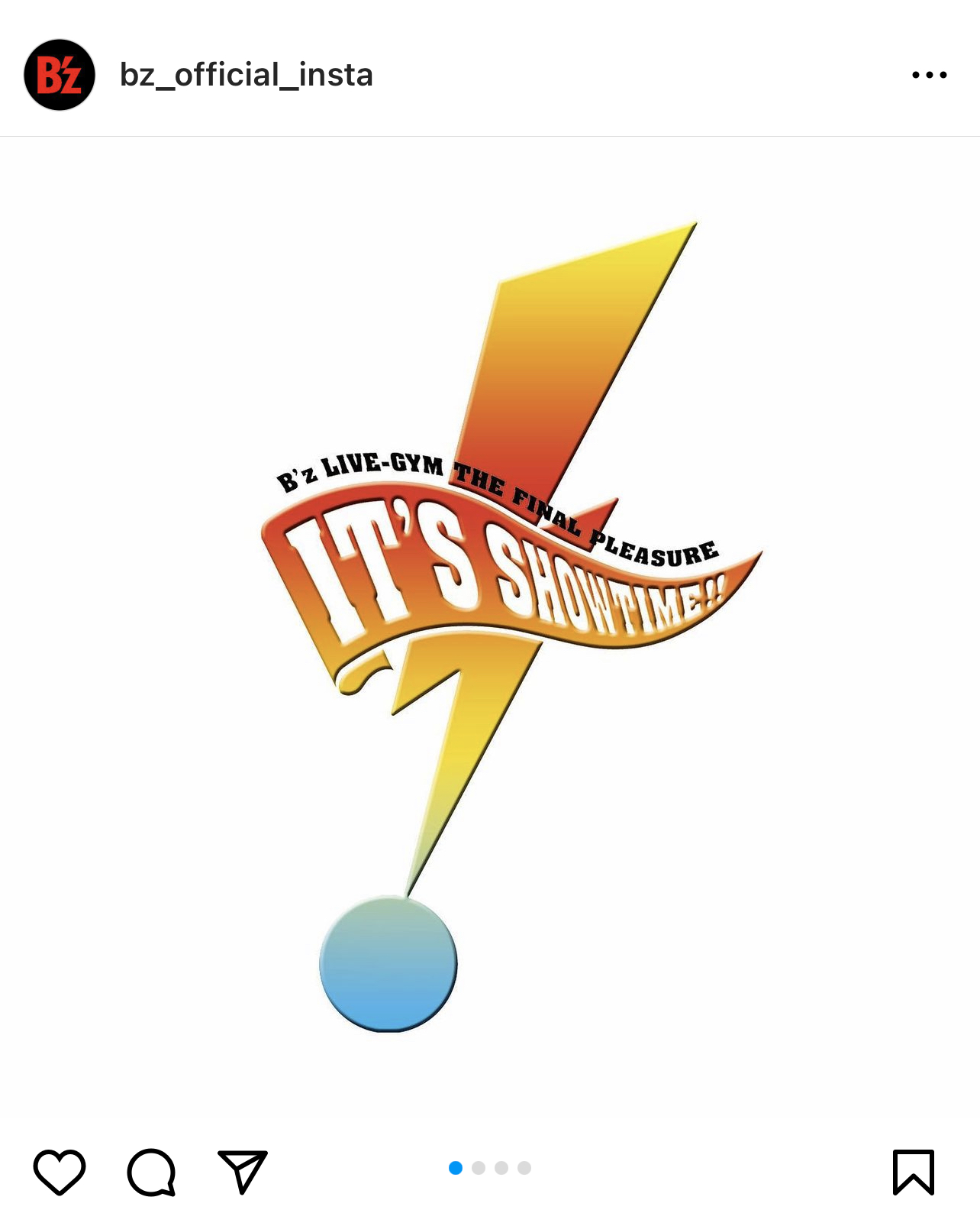 『B’z LIVE-GYM The Final Pleasure “IT’S SHOWTIME!!”』のロゴマークの投稿画像