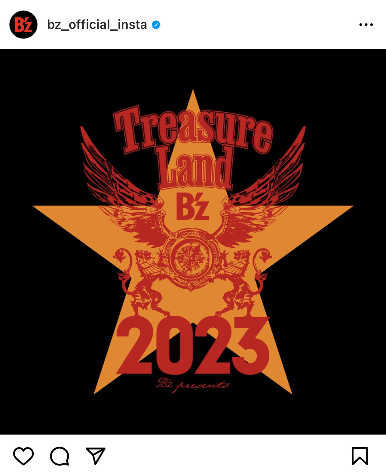 『B’z presents -Treasure Land 2023-』のロゴマーク