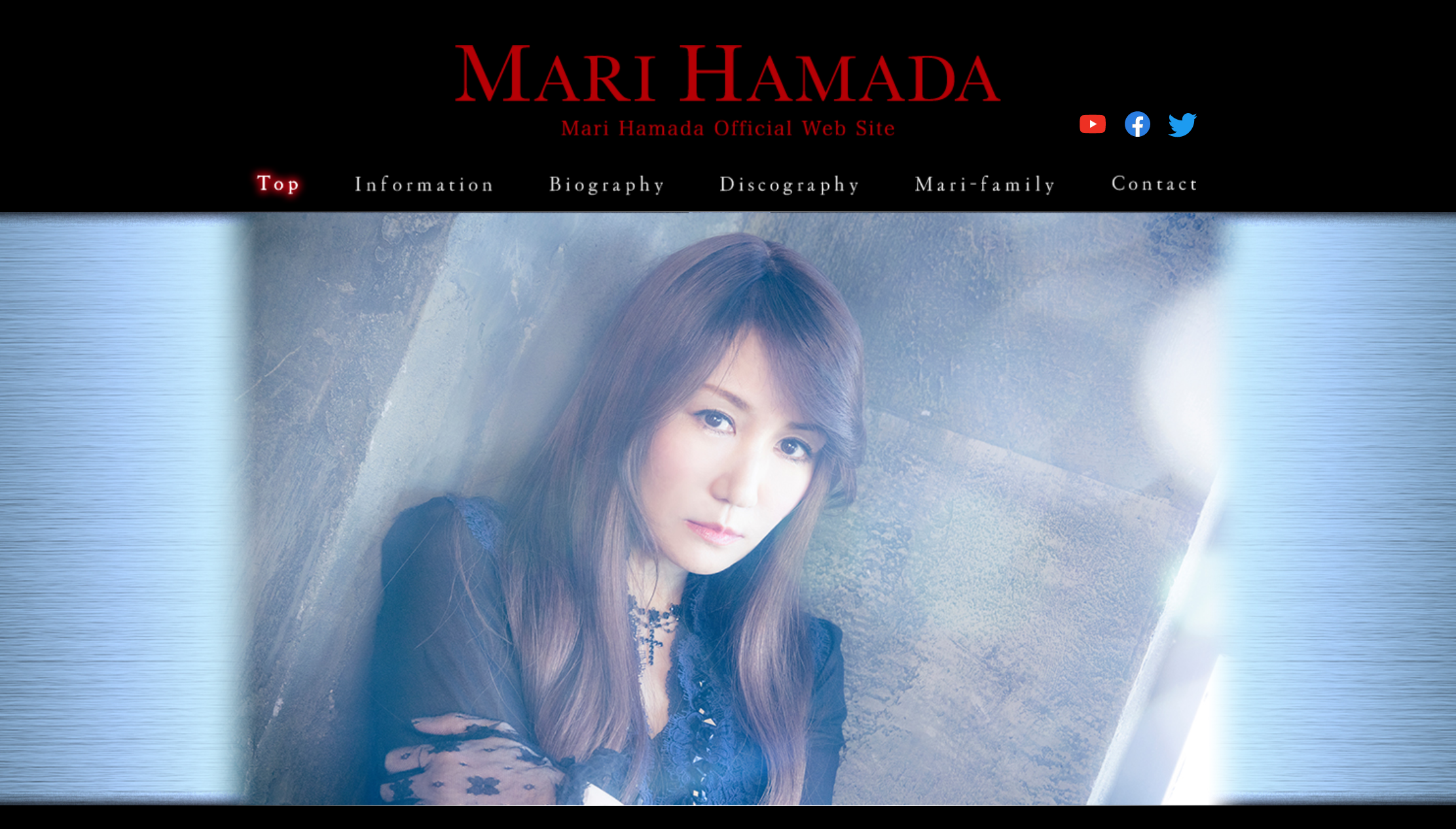 浜田麻里の公式サイトのイメージ