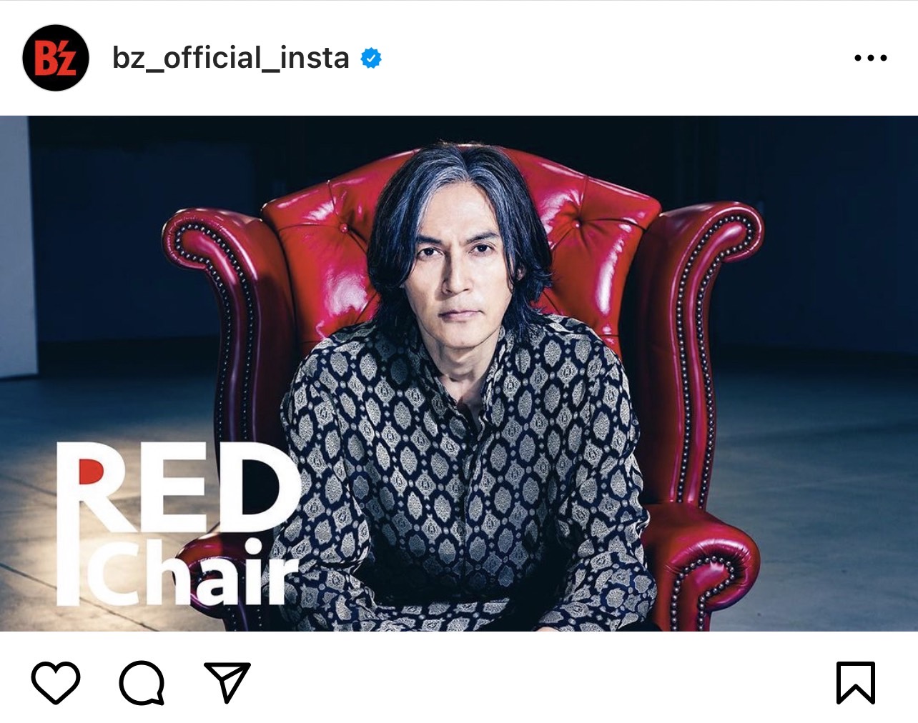 稲葉浩志『RED Chair』出演時の写真のキャプチャ