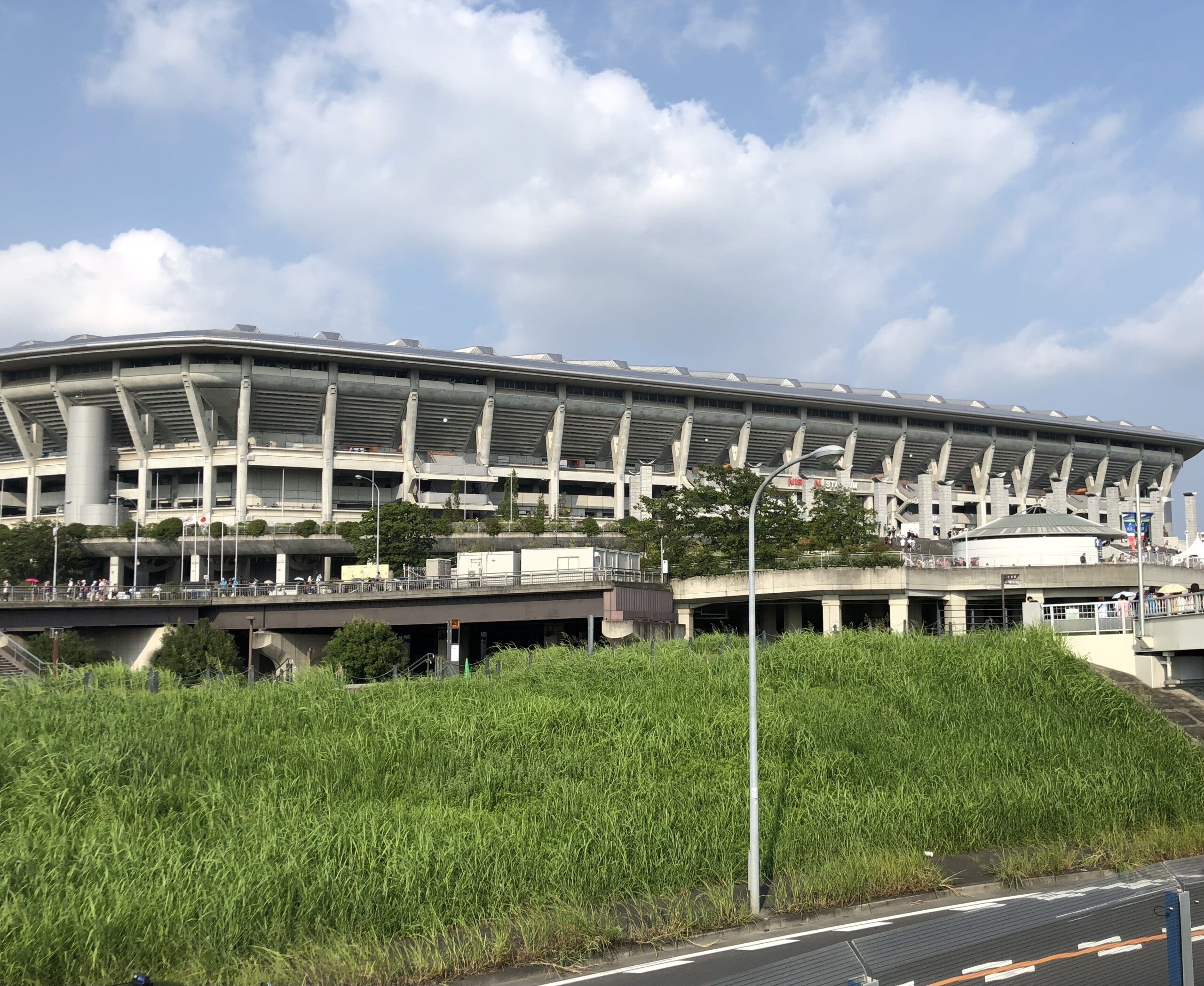 神奈川・日産スタジアムの外観の様子